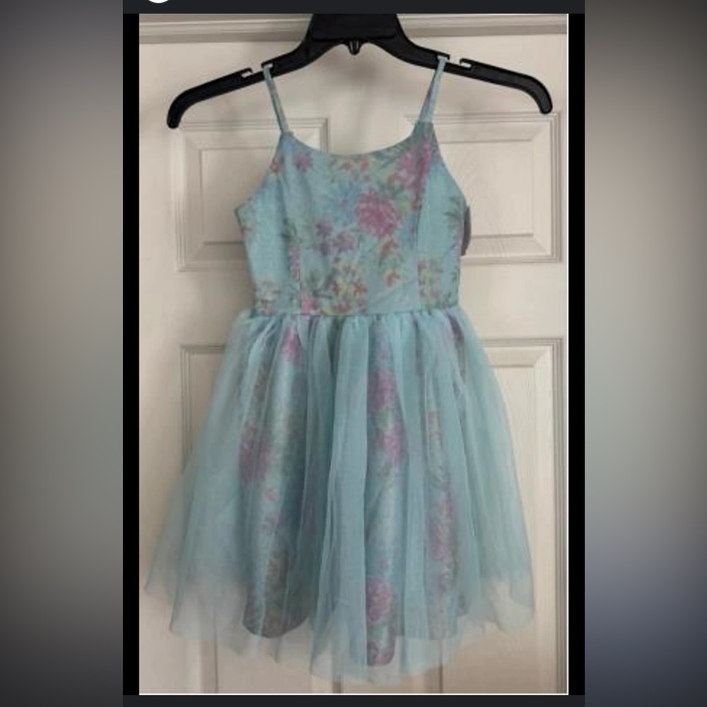 Zenzi Dreamy Floral Tulle Party Dress for Girls